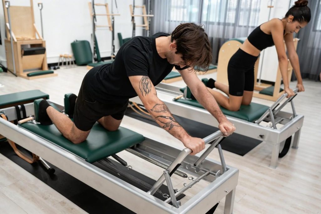 Pilates reformer class in Congleton gym for strength and flexibility
